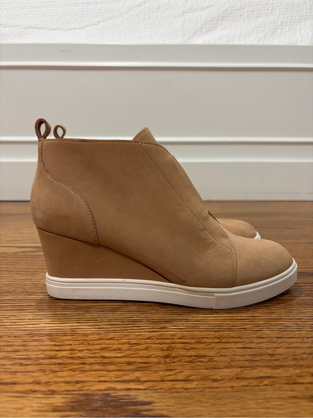 Linea Paolo Suede Wedge Heel Sneaker Bootie Felicia (7) - Picture 2 of 12